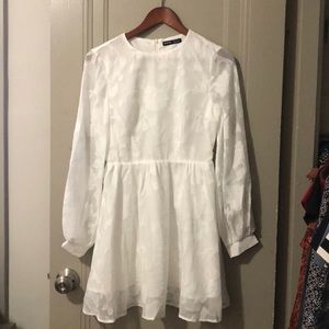 Beautiful White Floral SHEIN Dress